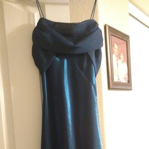 Beautiful long teal gown